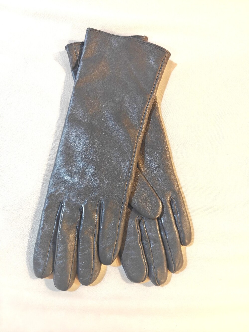 VIKEDEER Classic Gray Leather Gloves Size Medium